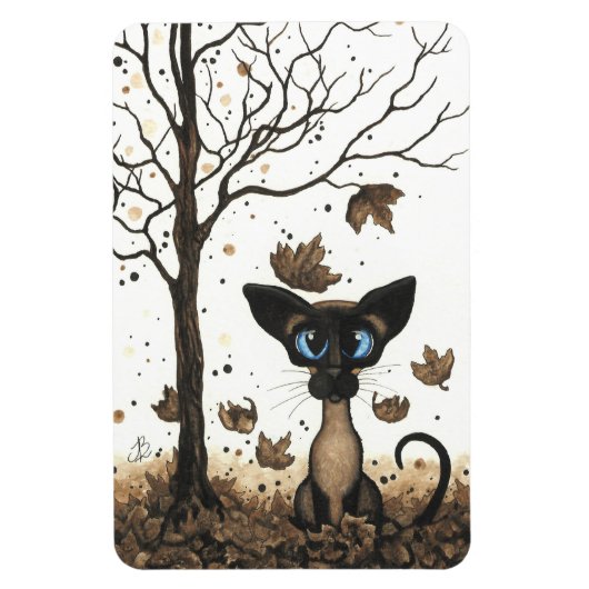 Siamese Cat von BiHrLe Autumn Magnet (Vertikal)