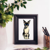 Siamese Cat Wall Art Blue-Mit Augen Cat Lover Poster