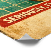 Siamese Cat Watching Your Hygiene Poster (Ecke)