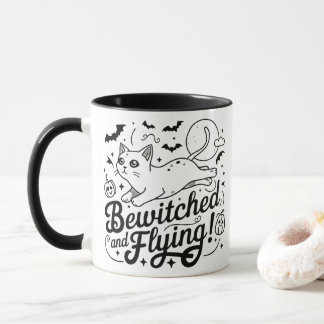 Siamese cat Whispers: Magie in halloween Night Tasse