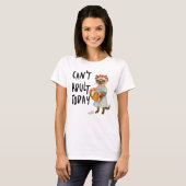 Siamese cat with text can't adult today  T-Shirt (Vorne ganz)