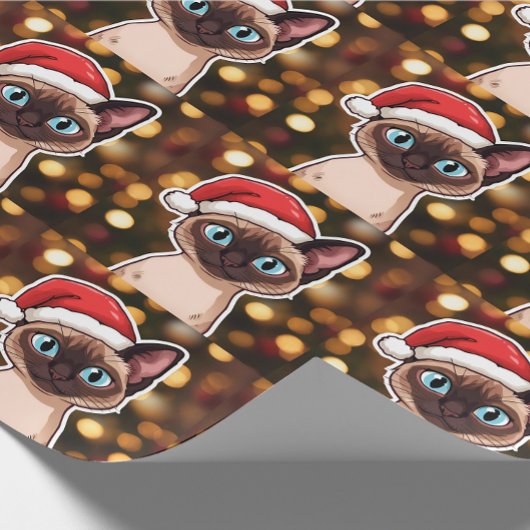 Siamese cat wrapping paper geschenkpapier