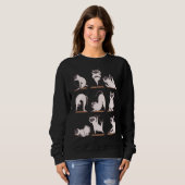 Siamese Cat Yoga Sweatshirt (Vorne ganz)