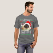 Siamese Cat Zeichnend Funny Gift T-Shirt (Vorne ganz)