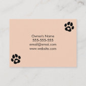 Siamese Cats Heaven Cattery Customizable Business  Visitenkarte (Rückseite)