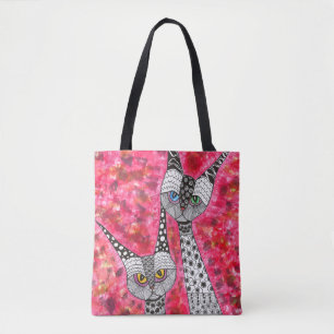 Siamese Cats Tote Bag Tasche
