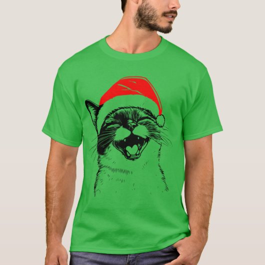 Siamese Christmas Cat T-Shirt (Vorderseite)