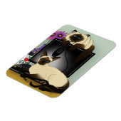 Siamese Computer Cats Mischief Magnet (Linke Seite)