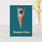 Siamese Cone Karte (Gelbe Blume)