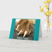 Siamese Cougar Greeting Cards Karte (Gelbe Blume)