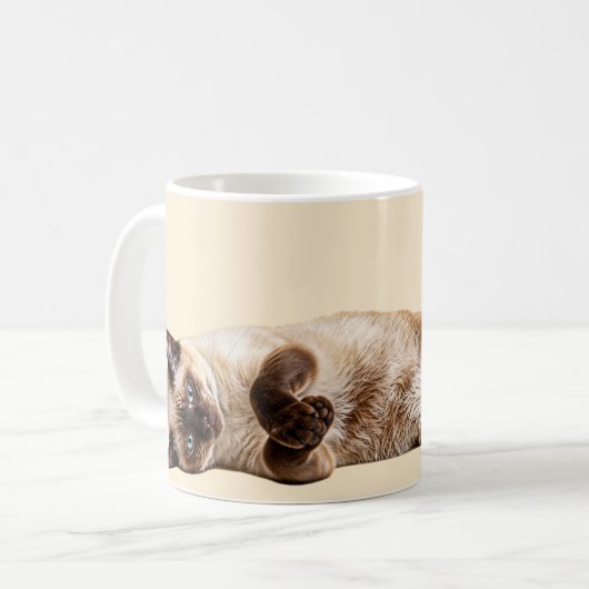Siamese Cozy Cat Kaffeetasse (Vorderseite Links)