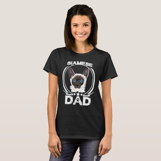 Siamese Dad For Cat Owners Cool Fathers Day Tee Fa (Vorne ganz)