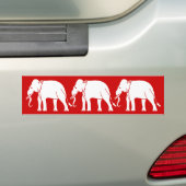 Siamese Elephant Autoaufkleber (Auf Auto)