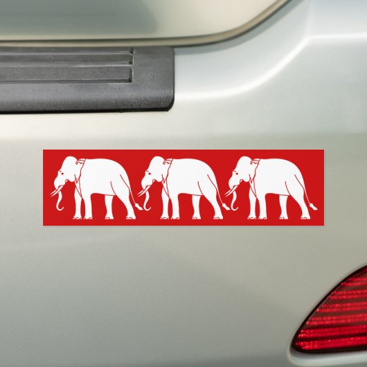 Siamese Elephant Autoaufkleber (Auf Auto)