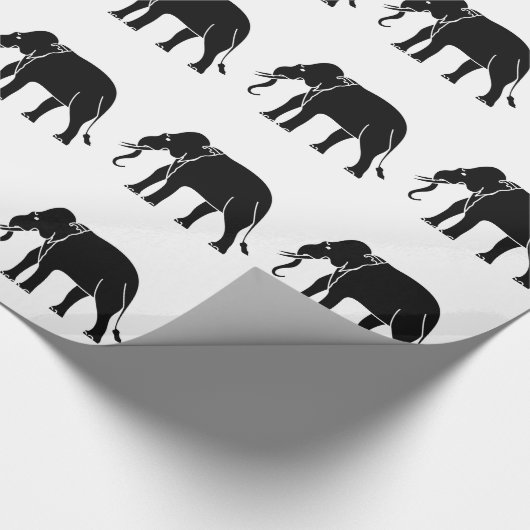 Siamese Elephant Geschenkpapier (Ecke)