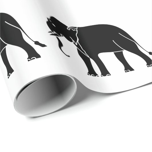 Siamese Elephant Geschenkpapier (Rolleneckpunkt)