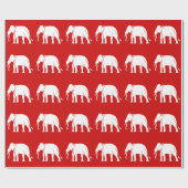 Siamese Elephant Geschenkpapier (Flach)