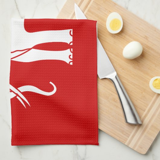 Siamese Elephant Geschirrtuch (Viertel Falte)