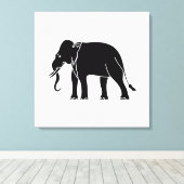 Siamese Elephant Leinwanddruck (Insitu (Holzboden))