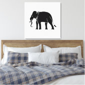 Siamese Elephant Leinwanddruck (Insitu (Schlafzimmer))