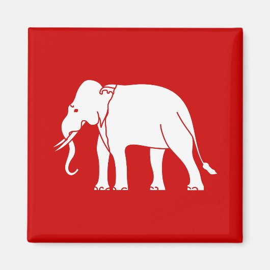 Siamese Elephant Magnet (Vorne)