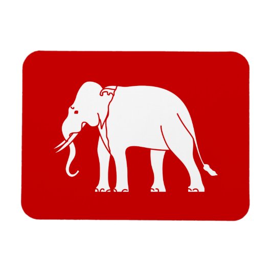 Siamese Elephant Magnet (Horizontal)