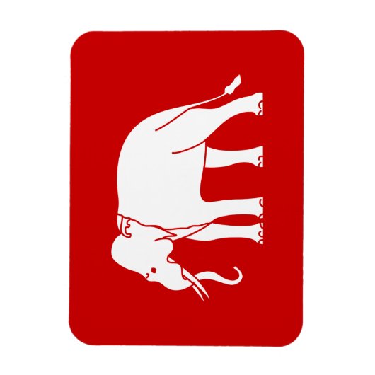 Siamese Elephant Magnet (Vertikal)