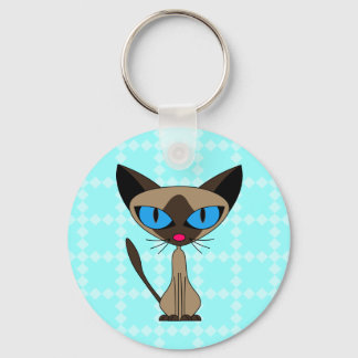 Siamese, falls Sie Schlüsselanhänger haben - blau
