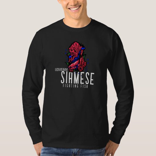 Siamese Fighting Fish Betta Fish Aquarium T-Shirt (Vorderseite)