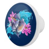 Siamese Fighting Fish Floral Keramikknauf (Rechts)