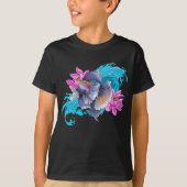 Siamese Fighting Fish Floral T-Shirt (Vorderseite)