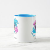 Siamese Fighting Fish Floral Tasse (Zentrum)