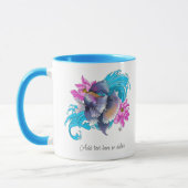 Siamese Fighting Fish Floral Tasse (Links)