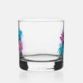 Siamese Fighting Fish Floral Whiskyglas (Links)