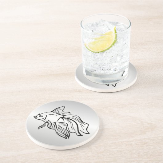 Siamese Fighting Fish Getränkeuntersetzer (Seite)