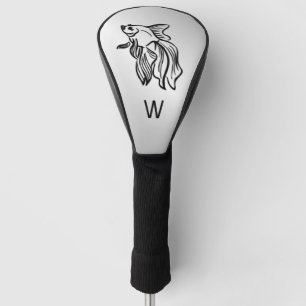 Siamese Fighting Fish Initialed Golf Headcover