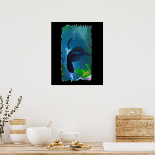 Siamese Fighting Fish Poster (Küche)