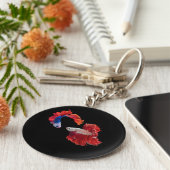 Siamese Fighting Fish Schlüsselanhänger (Seite)