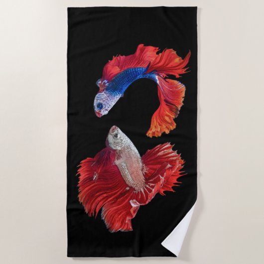 Siamese Fighting Fish Strandtuch (Vorderseite)