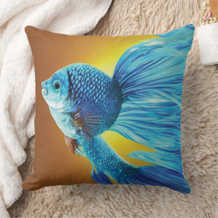 Siamese Fish Throw Kissen