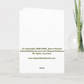 Siamese Gothic Karte (Rückseite)