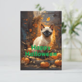 Siamese Halloween Magick Cat in Manhattan (Stehend Vorderseite)