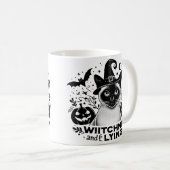 Siamese: Halloween-Magische Reise Kaffeetasse (VorderseiteRechts)