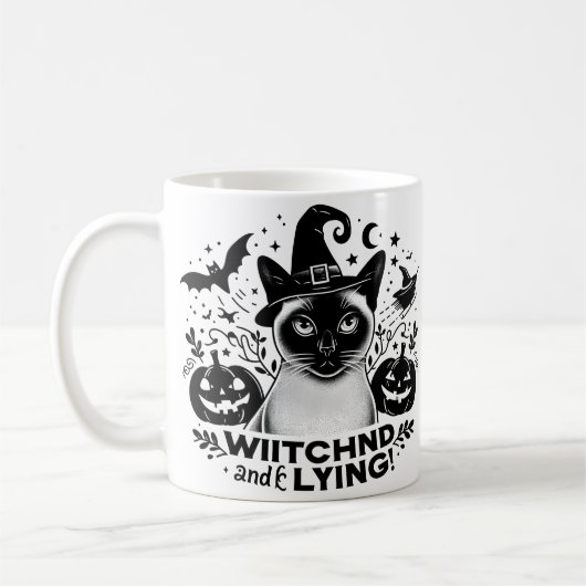Siamese: Halloween-Magische Reise Kaffeetasse (Links)