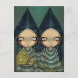 "Siamese Hexen Twins" Postkarte