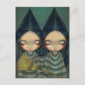 "Siamese Hexen Twins" Postkarte (Vorderseite)