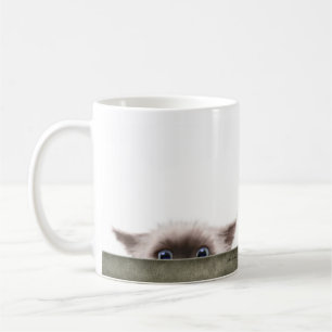 Siamese-Kätzchen verfolgt dich Cartoon Kaffeetasse
