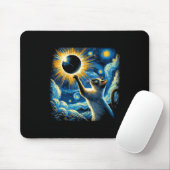 Siamese Katze 2024 Van Gogh Starry Night Siamese K Mousepad (Mit Mouse)