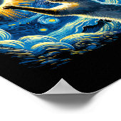 Siamese Katze 2024 Van Gogh Starry Night Siamese K Poster (Ecke)