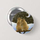 Siamese Katze 584 Button (Vorne & Hinten)
